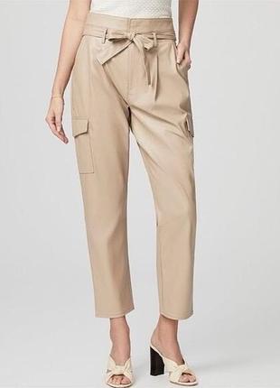 Преміальні штани-карго з веган-шкіри paige tami cargo pants, розмір 4 (s)