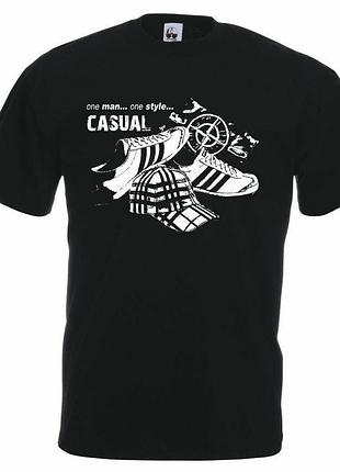 Мужская футболка weekend offender ultras casual черная унисекс кежуал