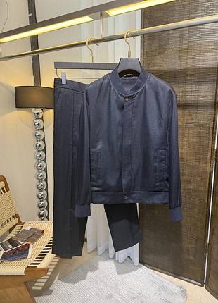 Чоловічий літній костюм з льону zegna