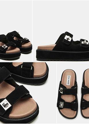 Замшеві шльопанці steve madden