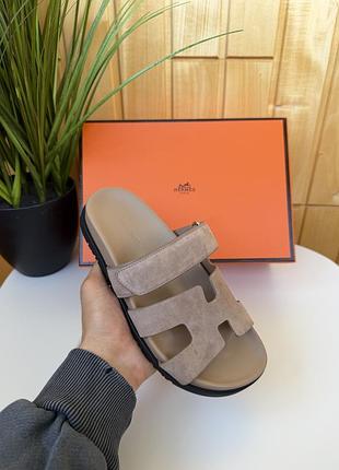 Шльопанці h€ rm₴s chypre apricot sandals beige