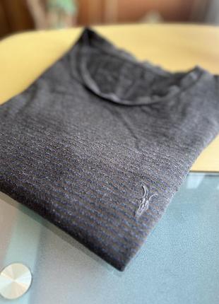 Allsaints футболка у смужку чоловіча розмір с або м коричнево синя