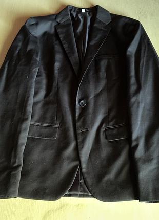 Підлітковий піджак c&a here+there tailored fit, розмір 170, чорний, 60% вовна