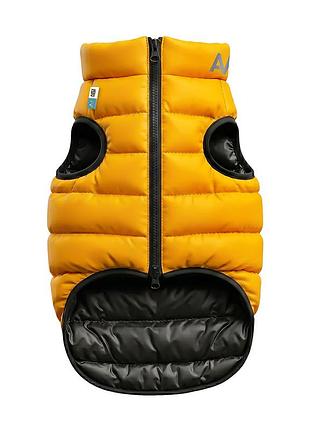 Курточка для собак airyvest двухсторонняя, xs22, a 20-22, b 33-35, c 19-21, желто-черная