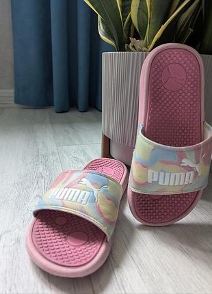 Спортивные шлепанцы puma девочке 31-32 оригинал