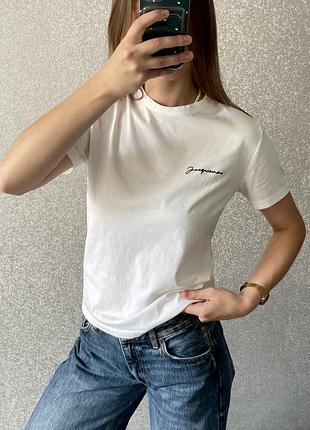 Жіноча біла футболка jacquemus оригінал