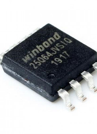 Winbond w25q64jvssiq флеш-пам'ять, spi, sop8, 64мбіт, 8мбайт