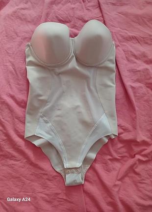 Утягивающее боди - корсет женский бежевый m&amp;s 80 d