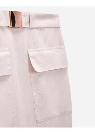 Zara, стильна спідниця, юбка, натуральна