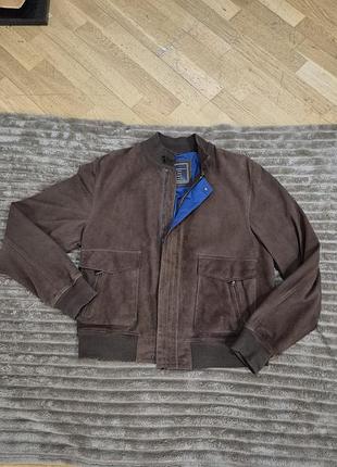 Doriani cashmere в идеальном состоянии ! замшевий чоловічий бомбер!