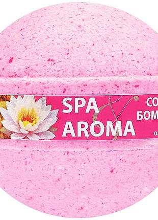 Солевая бомбочка для ванны bioton spa&aroma лотос и масло миндаля 75 г