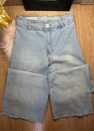 Джинси для дівчинки zara 13-14 років ріст 164 см палаццо широкі