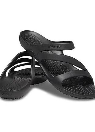 Crocs шлепки шльопанцы kadee ii black