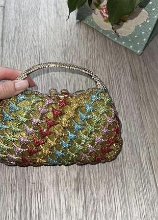Вечірній клатч бренду xiyuan театральна сумка сумка в стразах