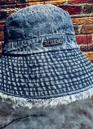 Панама jacquemus джинсова синя