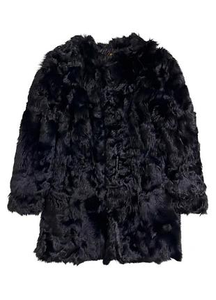 Натуральна шуба з хутра кози geospirit jacket couture (під реставрацію / перешиття)