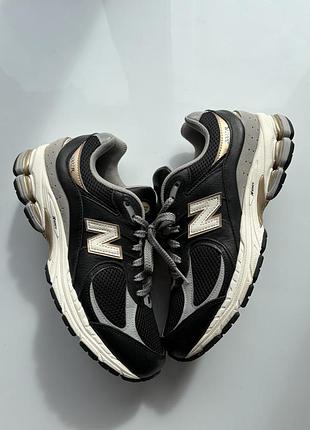 Кросівки new balance 2002r black grey gold