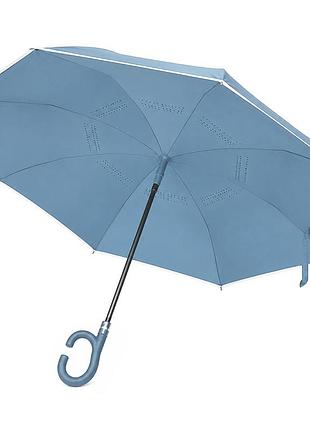 Парасолька, навпаки lesko up-brella 1160 smoke blue парасолька тростини зворотного складання 10 шт.