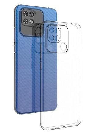 Чохол tpu transparent 1.5 мм із захистом камери для xiaomi redmi 10c, прозорий захисний кейс безбарвний