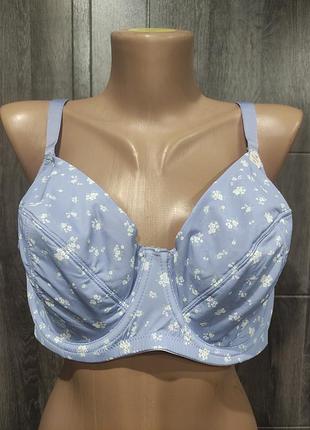 40dd 90e 90f комфортний м'який бюстгальтер із повною чашкою блакитний