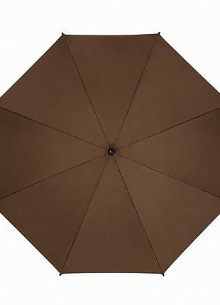 Зонт lesko h11 dark brown от дождя большой купол 10шт