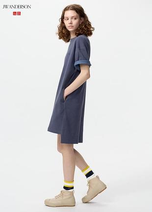 Женское платье-футболка jw anderson uniqlo