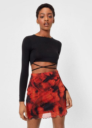 Мини юбка сетка  nasty gal