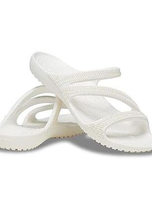 Crocs шлепки шльопанцы kadee ii jewels white