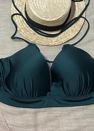 Beach life крутой изумрудный верх от купальника
