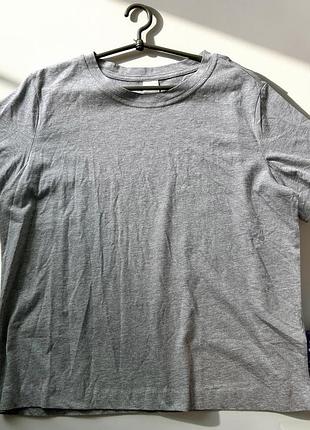Базова сіра футболка h&m basics