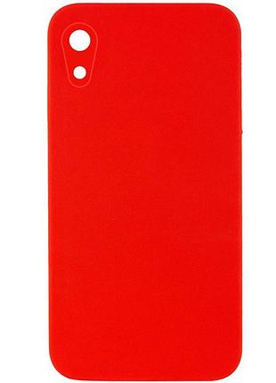 Чохол silk square full camera protective (aa) no logo для apple iphone xr (6.1")