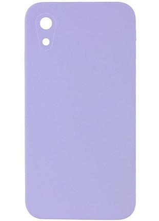Чохол silk square full camera protective (aa) no logo для apple iphone xr (6.1")