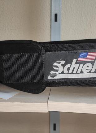 Новый спорт атлетический пояс schiek — запатентованная модель с вышитым логотипом и американским флагом на застежке-липучке.л-хл
