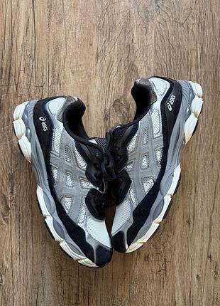 Кросівки asics gel-nyc black white grey