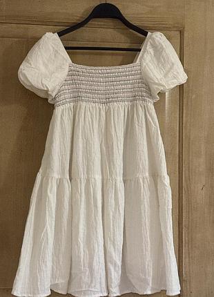 Сукня дівчача zara kids 11-12 років молочного кольору
