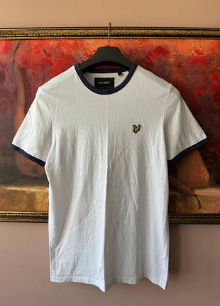 Белая футболка lyle & scott оригинал размер м