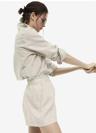 H&m лляні шорти льняные шорты