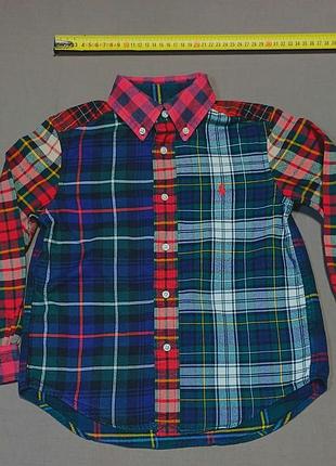 Воротник 31 см ralph lauren в клетку детская рубашка size 5 100% cotton