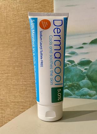 Англія 🇬🇧 dermacool 5% menthol in aqueous cream високоефективний охолодний крем для шкіри з ментолом від свербіжу, подразнення та сухості  шкіри