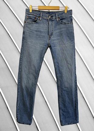 Мужские голубые джинсы levi's 513 w31 l32 оригинал левис прямые straight стрейчевые джинсовые брюки хлопок деним m l 48