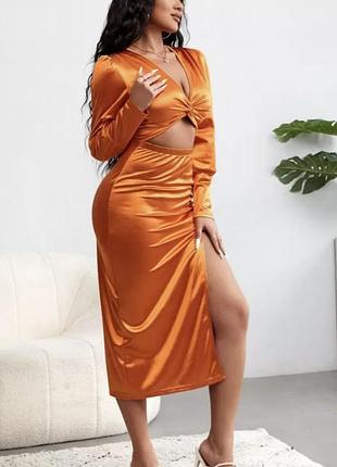 Сукня жіноча атласна стрейчева shein