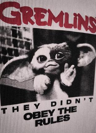 Лонгслив реглан кроп топ gremlins h&amp;m 2