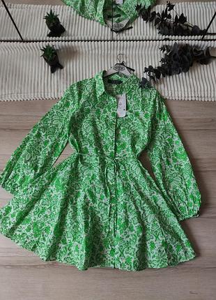 Новое хлопковое платье primark p m-l