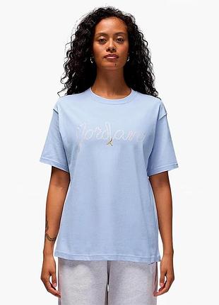Футболка жіноча jordan jumpman light blue (hv0445-057)
