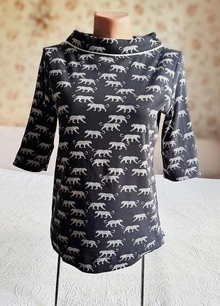 Marc cain жіноча футболка топ в animal print принт гепард