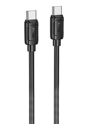 Дата кабель hoco x115 surpass type-c to type-c 60w (1m)