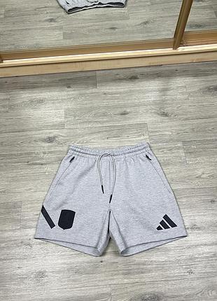 Спортивные мужские шорты adidas z.n.e. оригинал серые плотные l