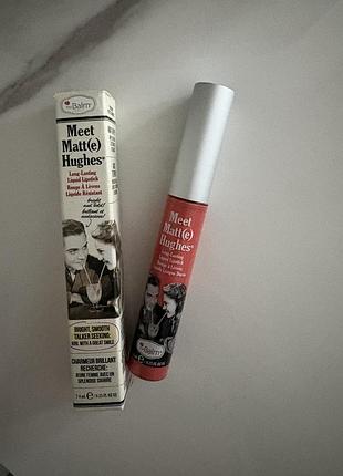 Рідка матова помада thebalm meet matt(e) hughes long-lasting liquid lipstick