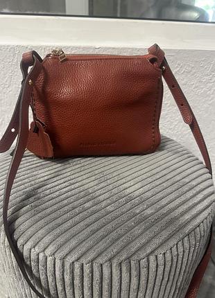 Шкіряна нова сумка cross body, plinio visona
