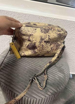 Шкіряна нова сумка cross body, plinio visona